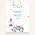 Geschenkset zur Geburt mit Namen – Reh grün, personalisiertes Babygeschenk