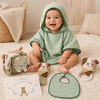 Geschenkset zur Geburt Mick – Poncho-Set