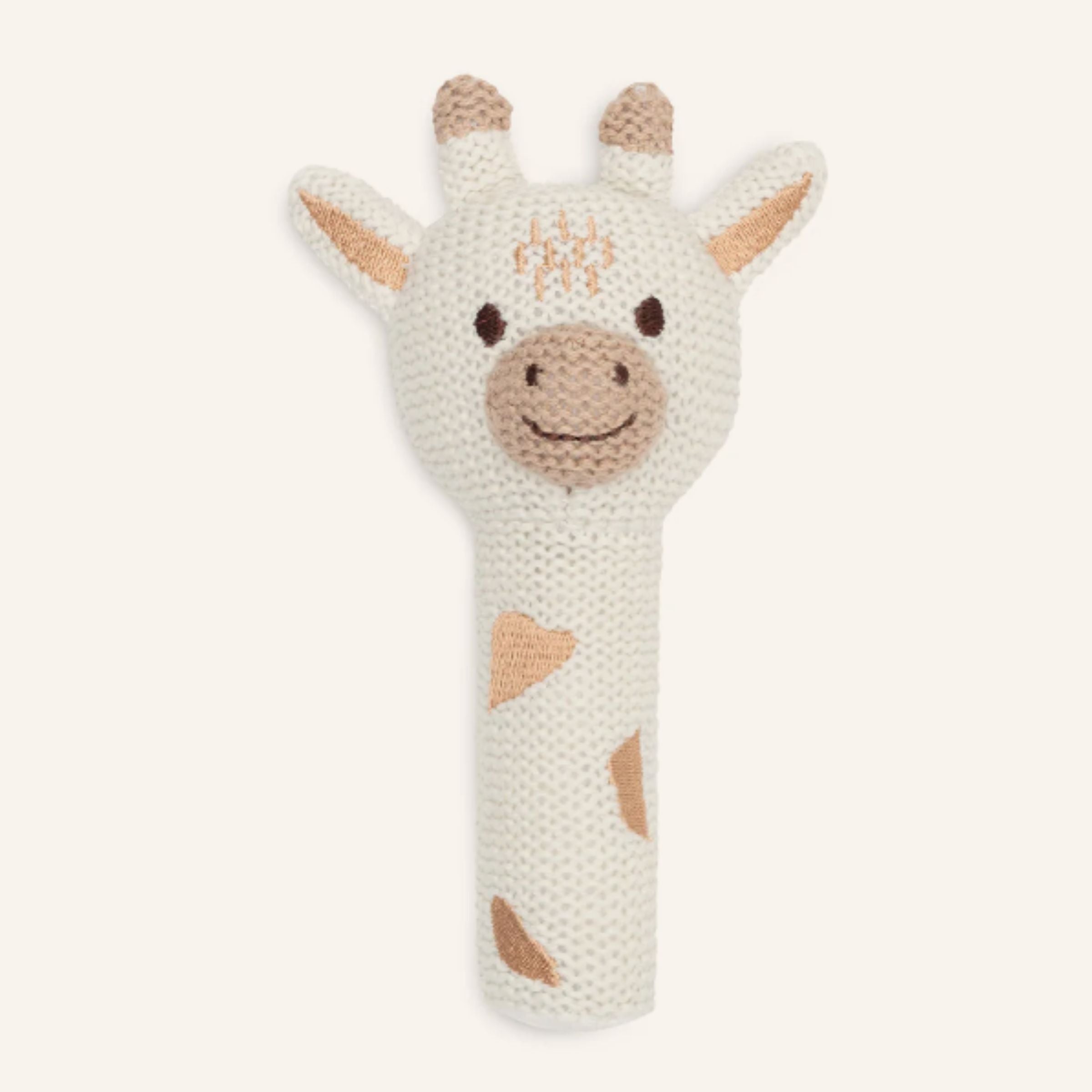 Geschenkset zur Geburt Giraffe mit lila Lätzchen