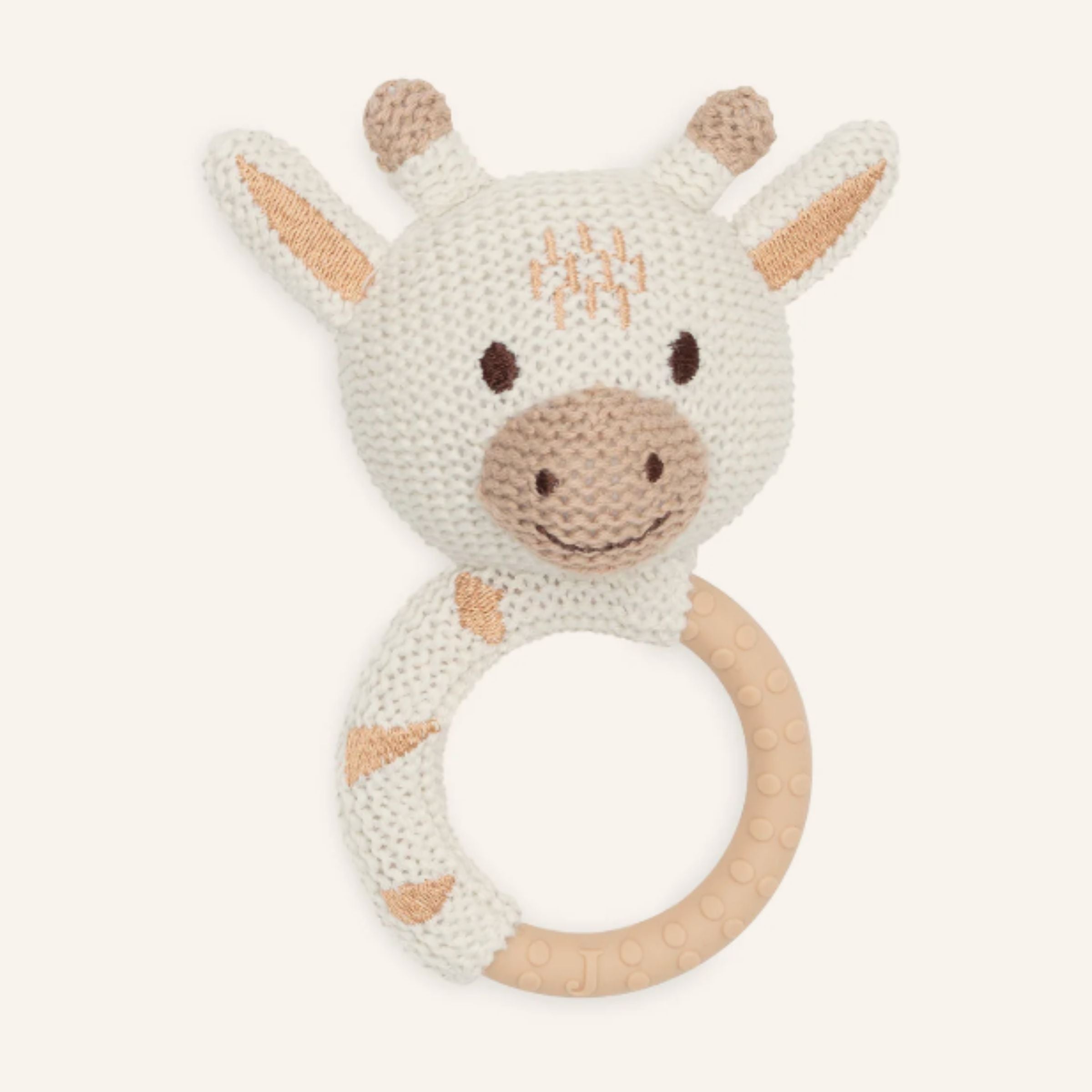Geschenkset zur Geburt Giraffe gestrickt