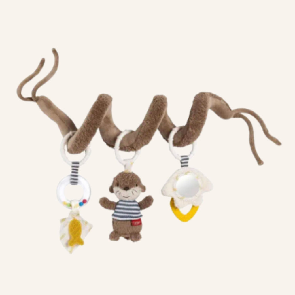 Geschenkset zur Geburt Otter Theo mit  Kinderwagenschlange