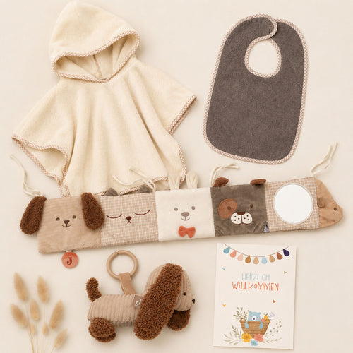 Geschenkset zur Geburt Diego - Poncho Set