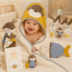 Geschenkset zur Geburt Otter Theo mit  Kinderwagenschlange