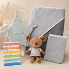 Geschenkset zur Geburt Mausestern grau