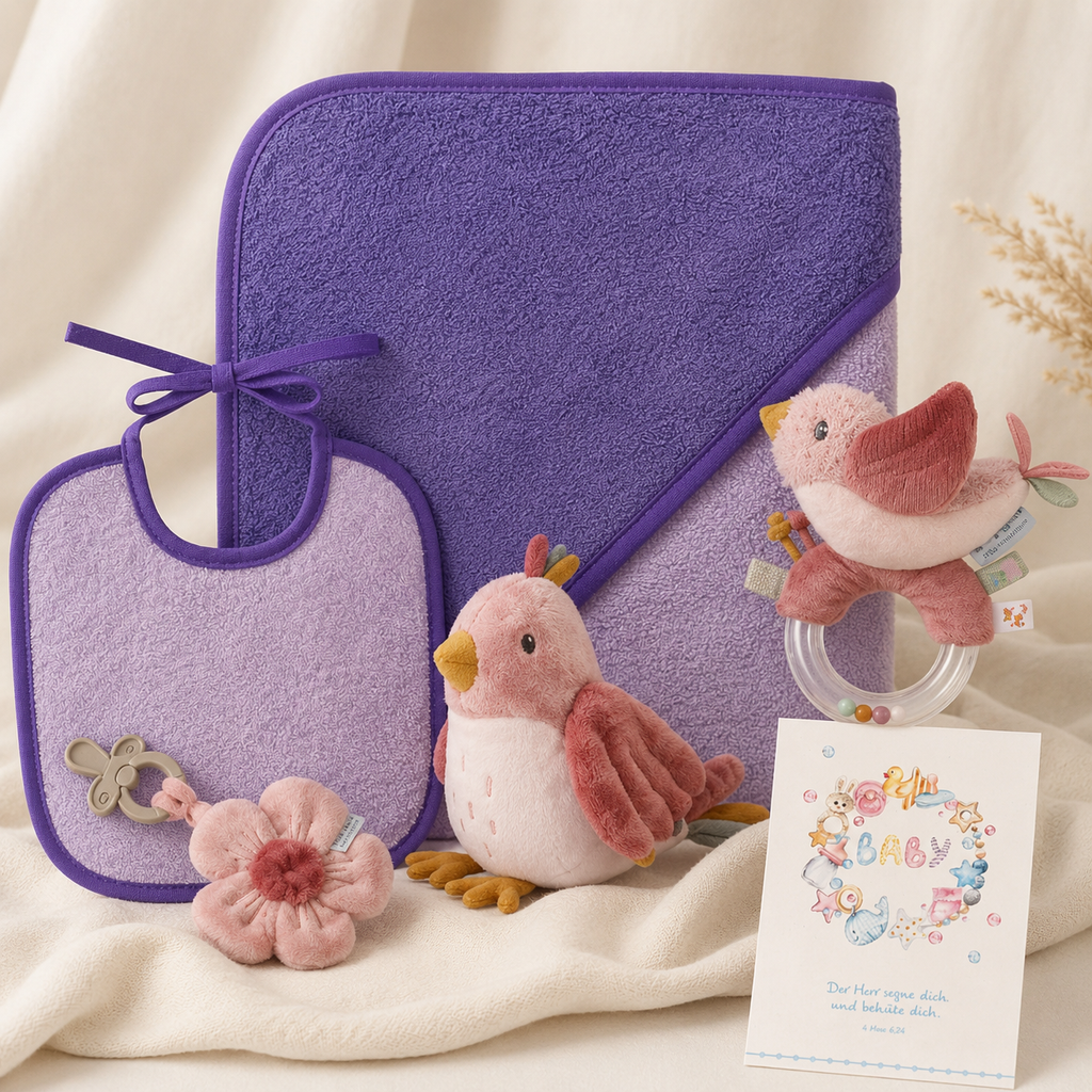 Geschenkset zur Geburt Vogel Olivia