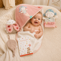 Geschenkset zur Geburt mit Namen – Meerjungfrau von Fehn, personalisiertes Babygeschenk