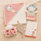 Geschenkset zur Geburt mit Namen – Meerjungfrau von Fehn, personalisiertes Babygeschenk