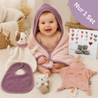 Geschenkset zur Geburt mit Namen – Jill mit Stern, personalisiertes Babygeschenk