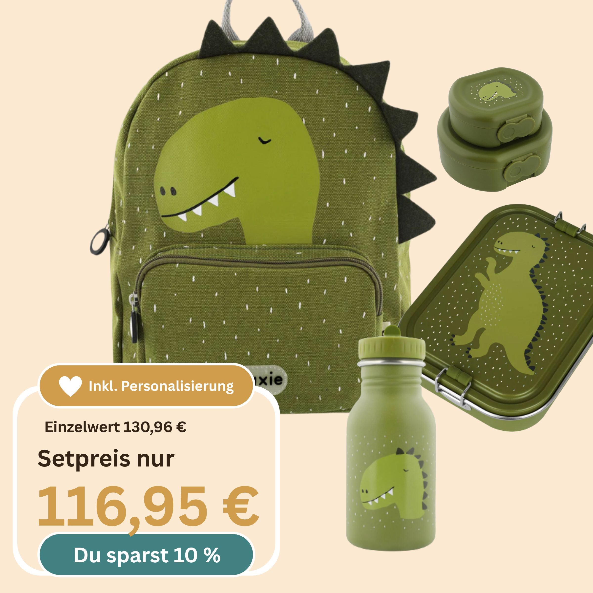 Kindergarten-Set 4-tlg. kleine Trinkflasche | Trixie Baby