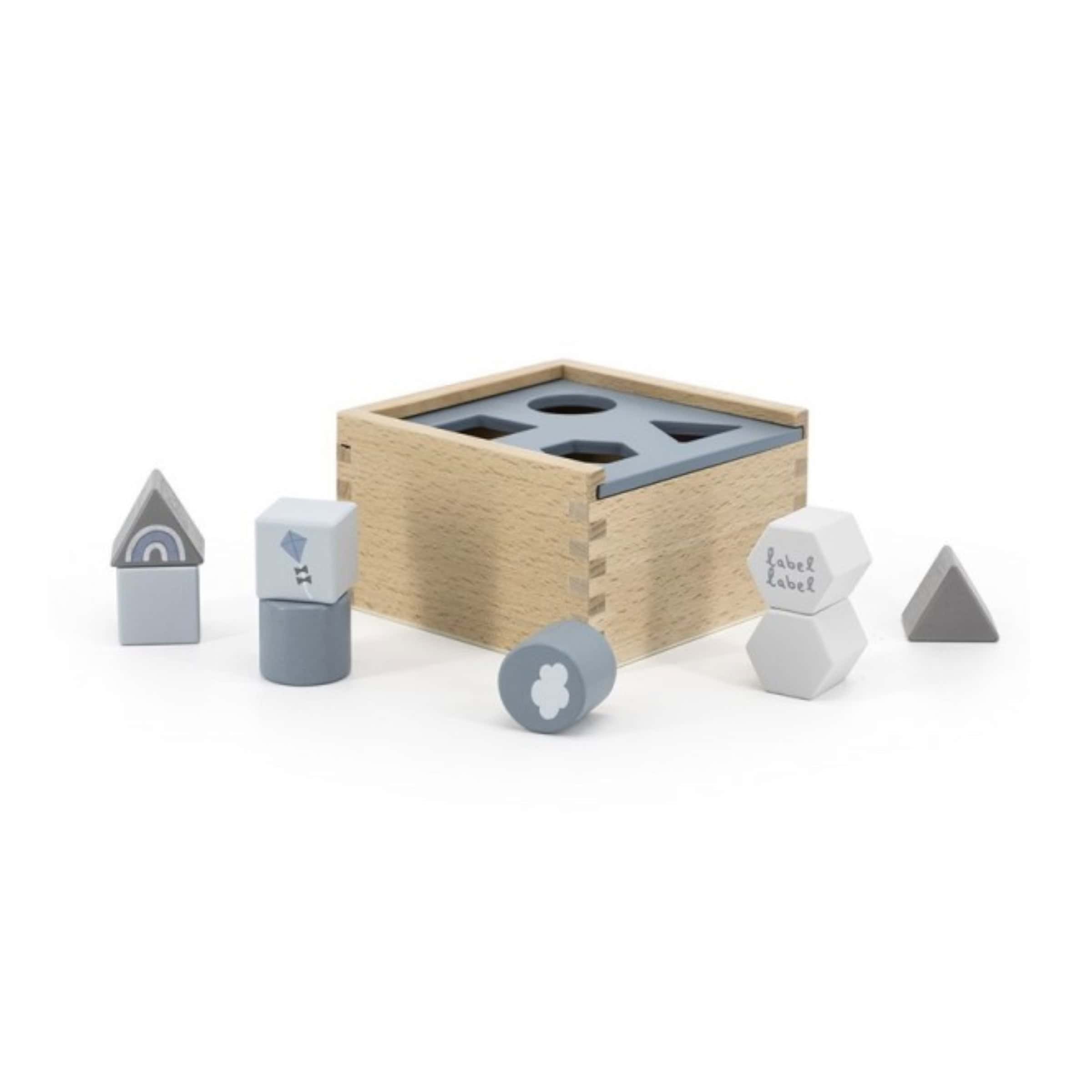 Label Label Sortierbox eckig Blau