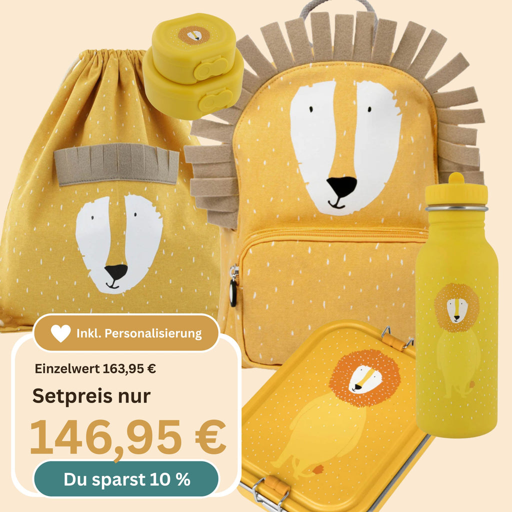 Personalisiertes Kindergarten-Komplett-Set Mr. Lion 5-tlg. | Trixie Baby
