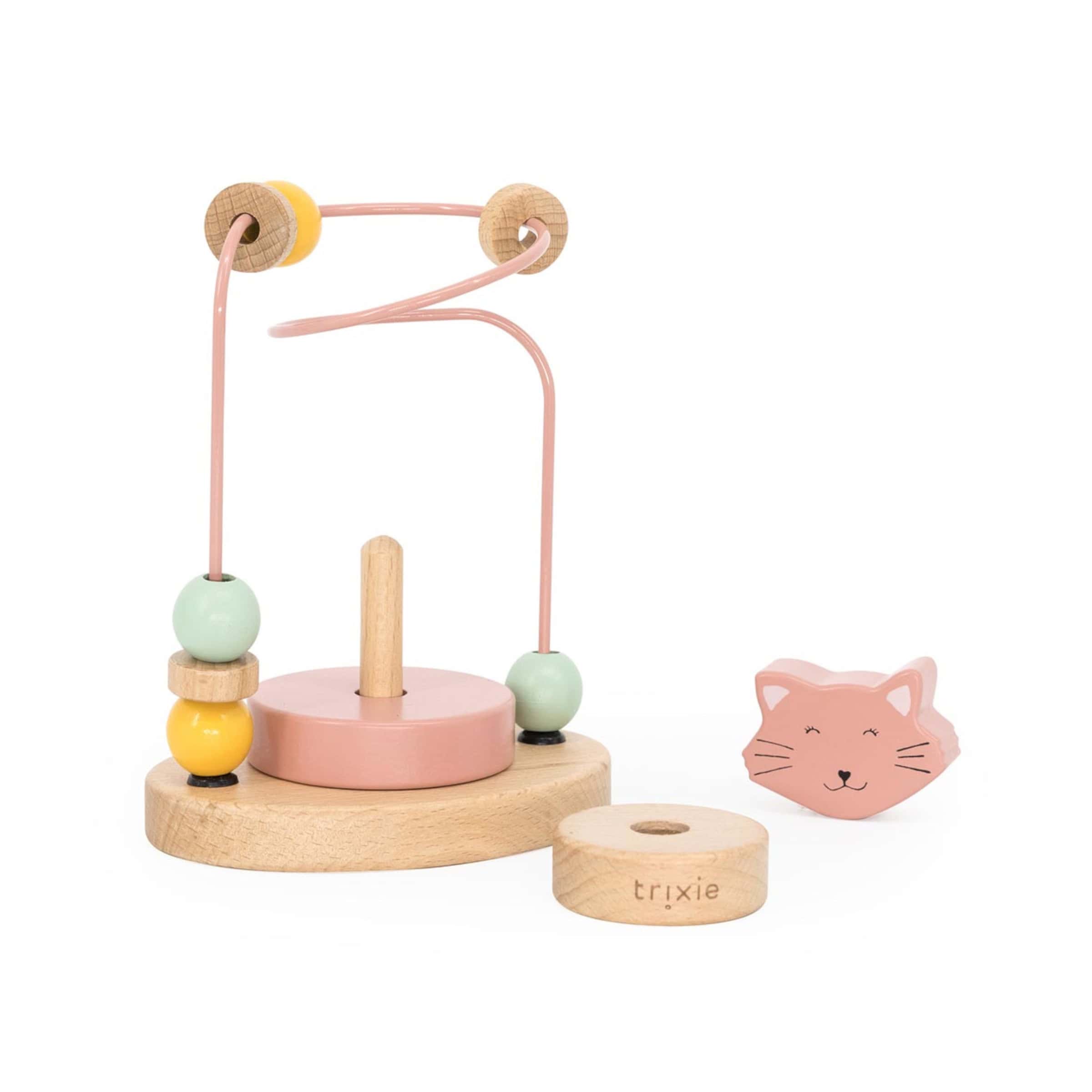 Trixie Baby Holz Motorikschleife Mrs. Cat