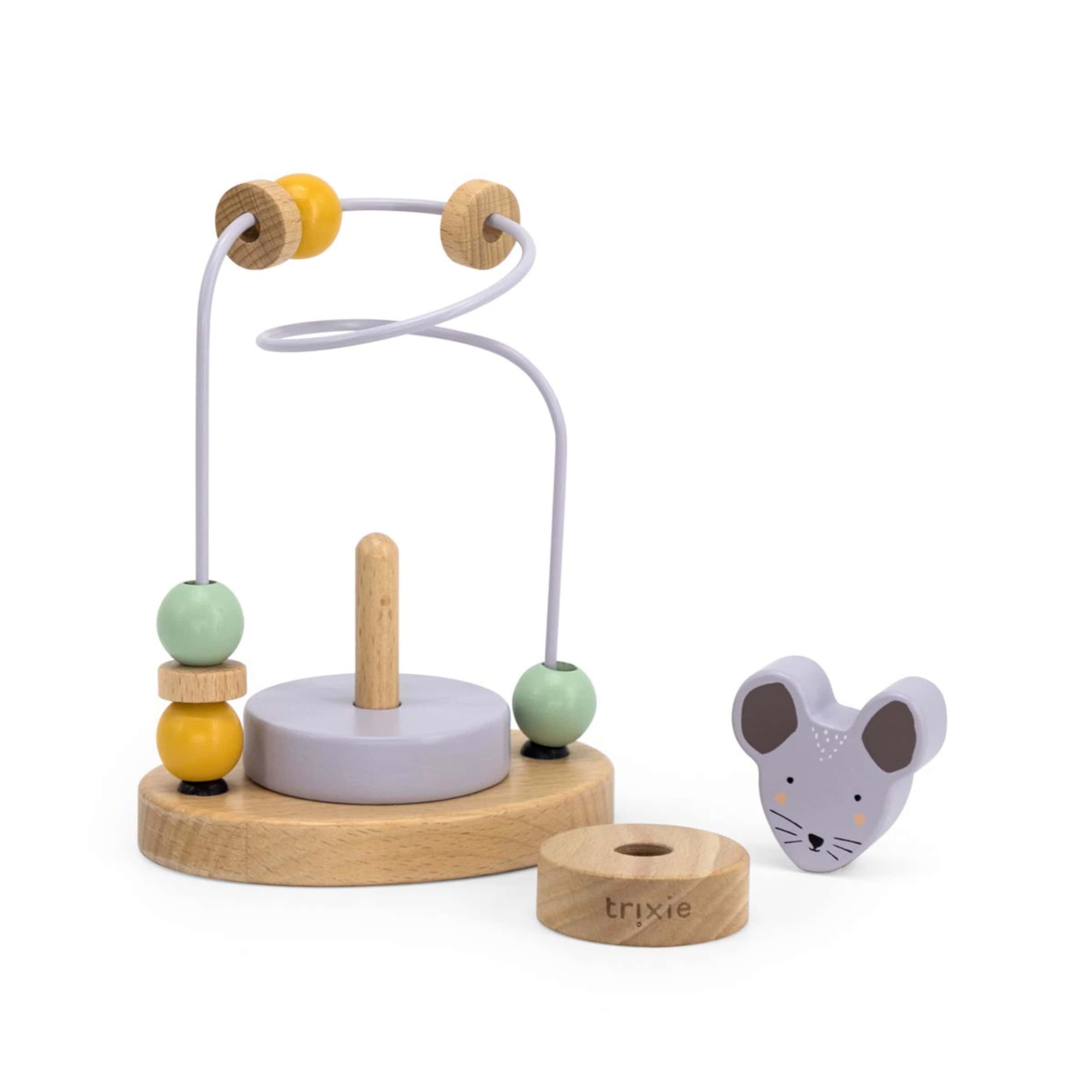 Trixie Baby Holz Motorikschleife Mrs. Mouse