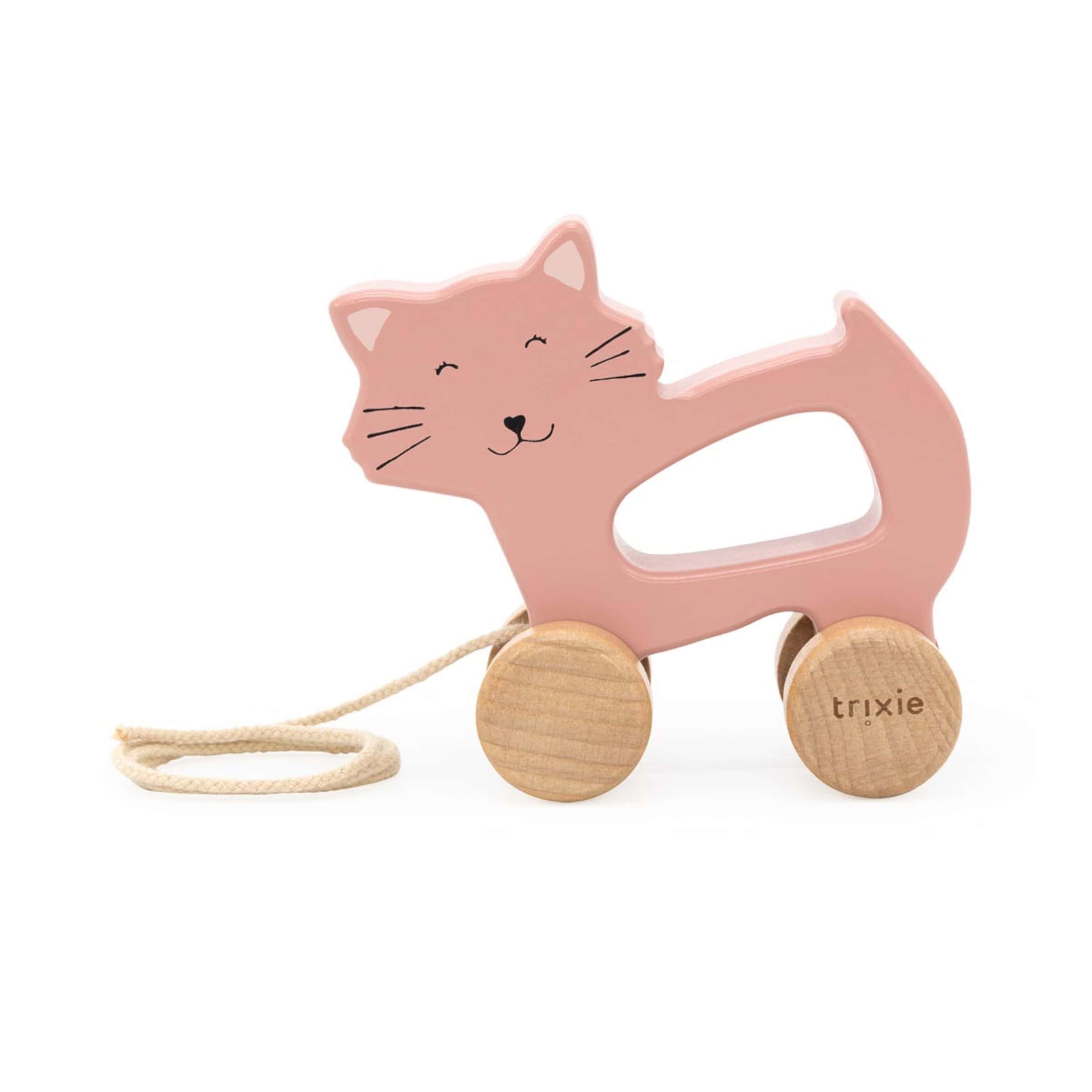 Trixie Baby Holz Nachziehtier Mrs. Cat