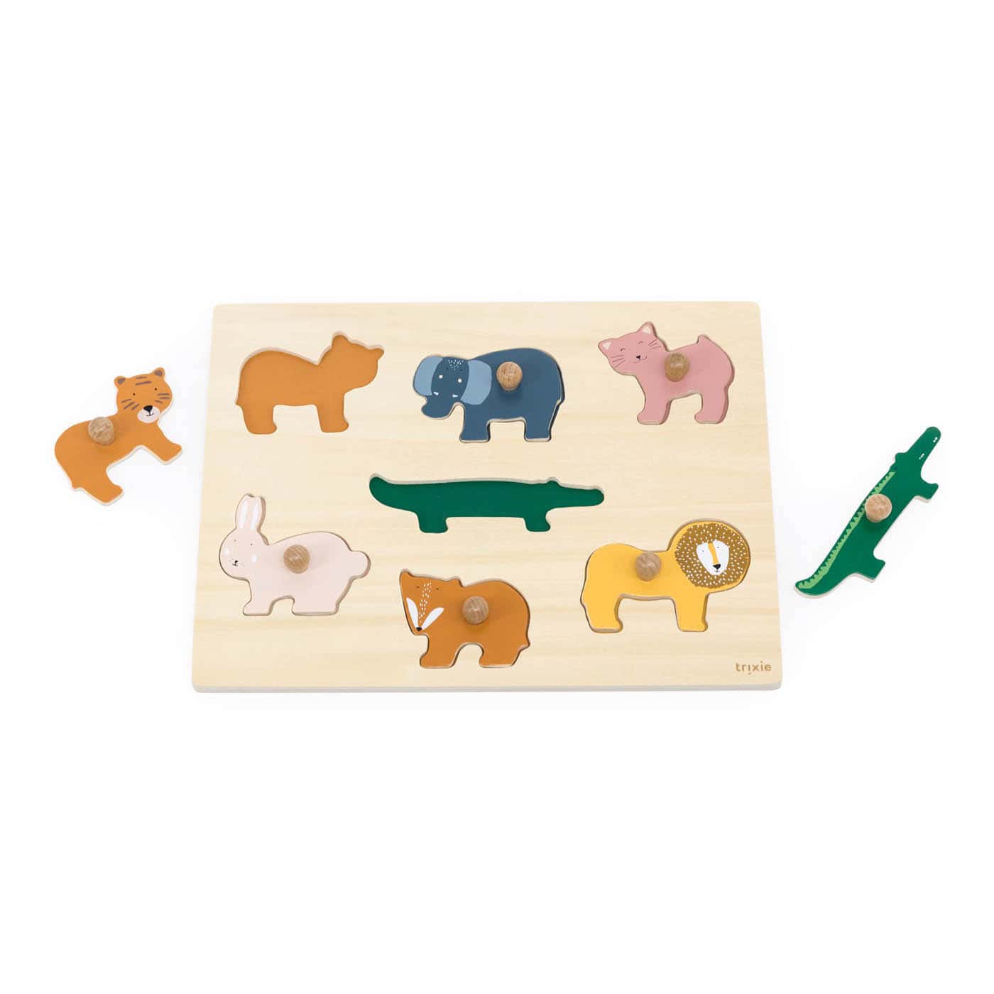 Trixie Baby Holz Einlege-Puzzle Tiere