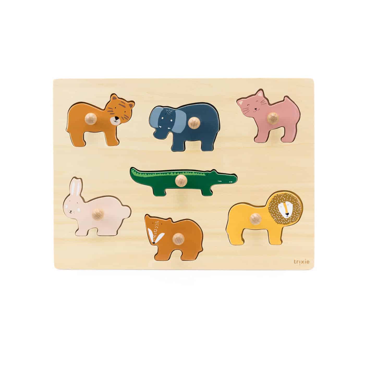 Trixie Baby Holz Einlege-Puzzle Tiere