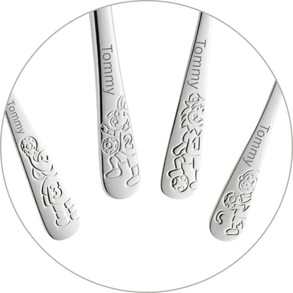 Kuppels Kinderbesteck Fußballfreunde – 4-teilig
