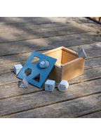 Label Label Sortierbox eckig Blau