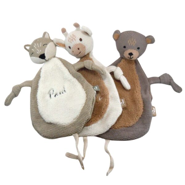 Jollein Schmusetuch Fuchs, Giraffe und Bär