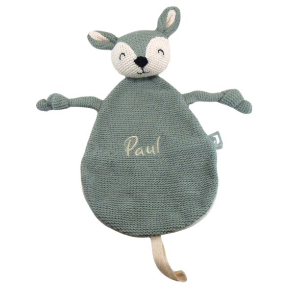 Jollein Schmusetuch Reh Ash Green