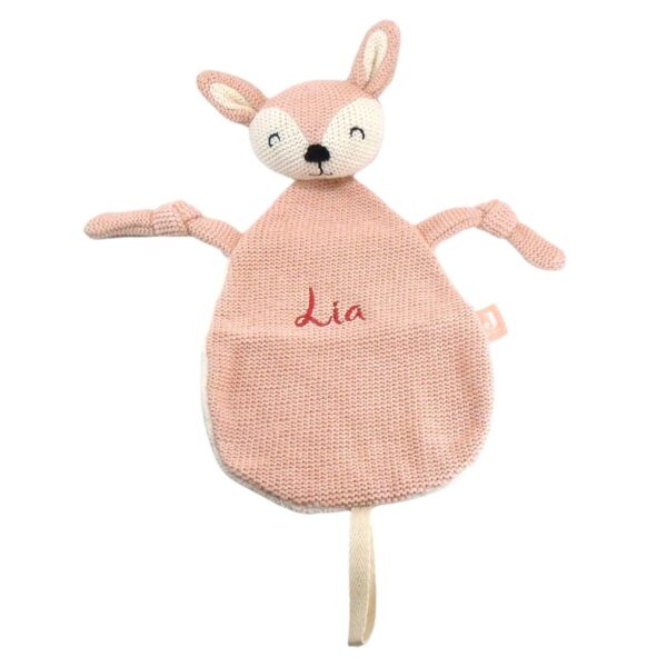 Jollein Schmusetuch Reh Pale Pink
