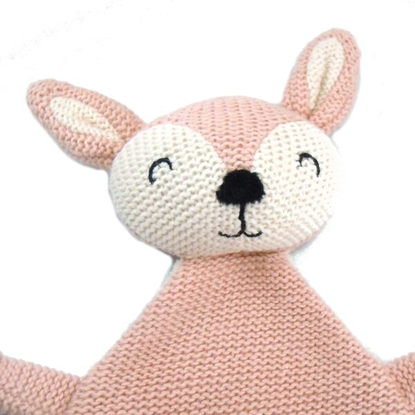Jollein Schmusetuch Reh Pale Pink Gesicht