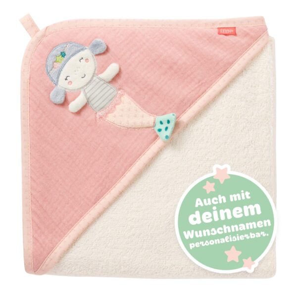 Fehn Kapuzenbadetuch Meerjungfrau