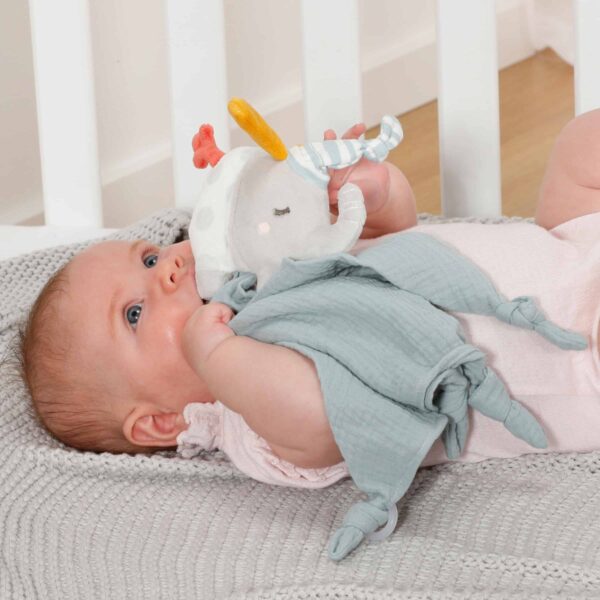 Fehn Schmusetuch Elefant mit schmusendem Baby