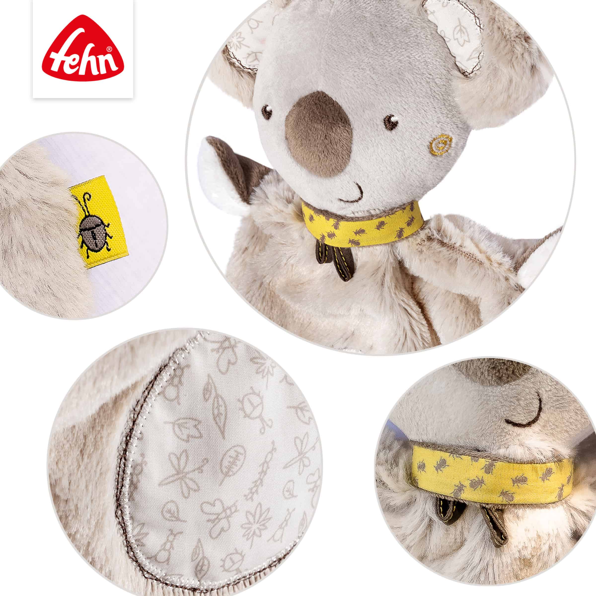 Fehn Schmusetuch Koala mit Details