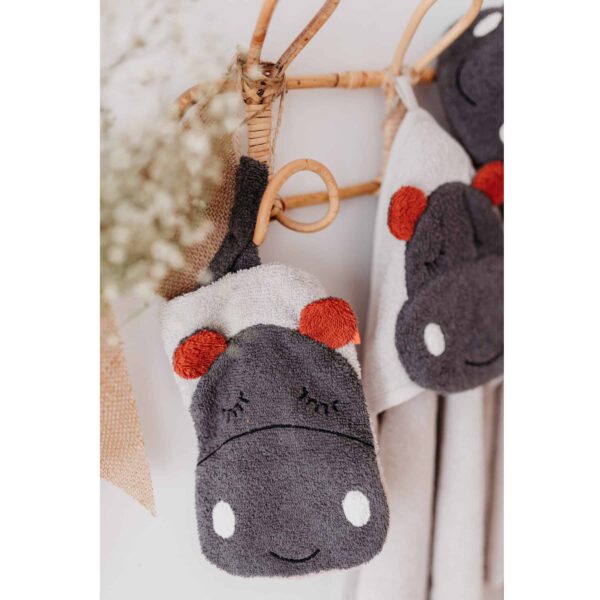 Kikadu Waschlappen Hippo im Badezimmer