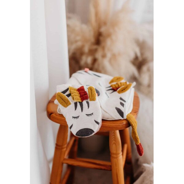 Kikadu Waschlappen Zebra im Badezimmer