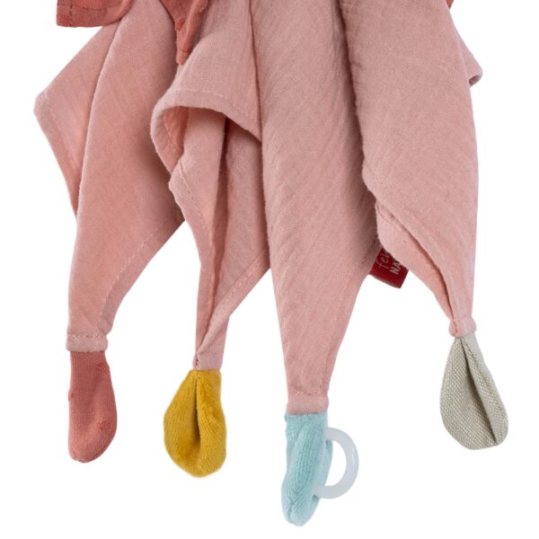 Schmusetuch Hase fehnNATUR mit den bunten Zipfeln