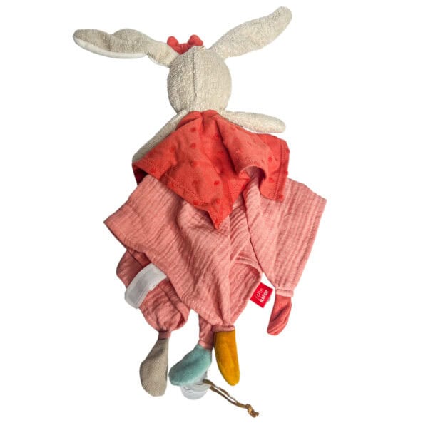 Schmusetuch Hase rosa FehnNATUR Rückseite