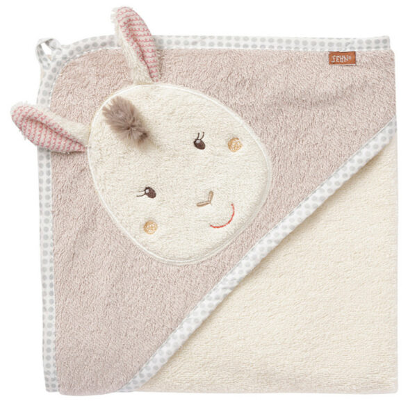 Fehn Kapuzenbadetuch Lama 80 x 80 cm