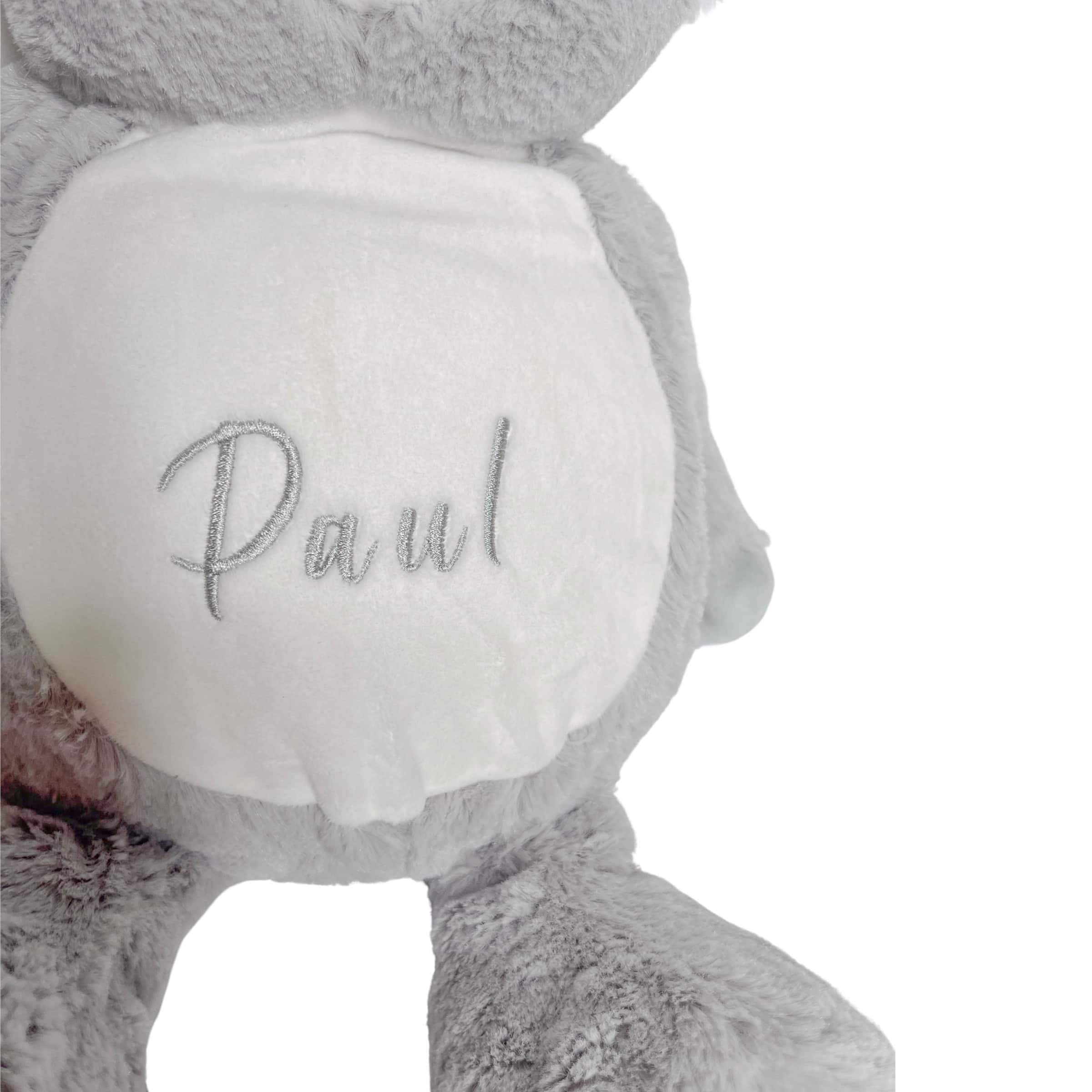 Personalisiertes Kuscheltier Koala Bär mit Blick auf den Namen