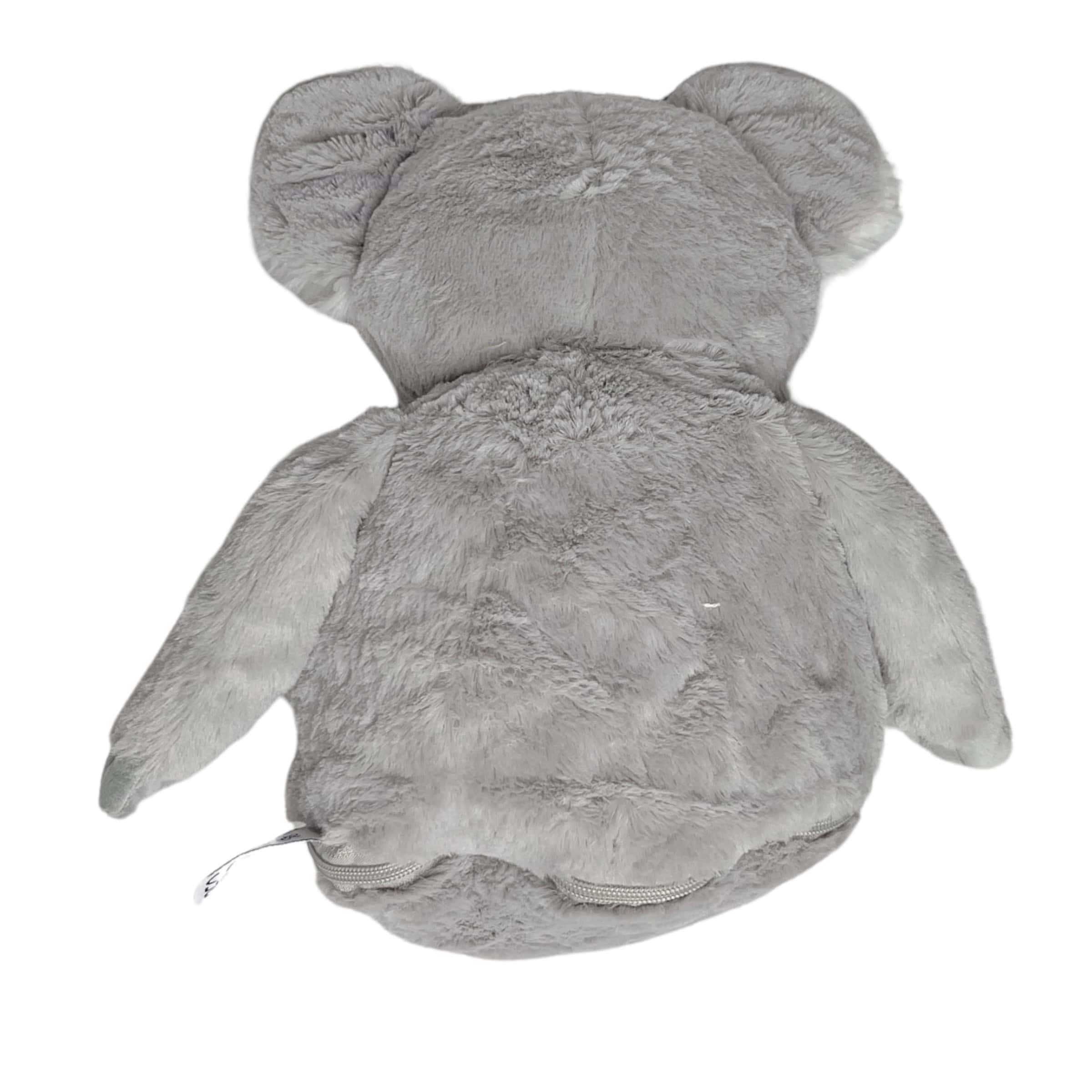 Personalisiertes Kuscheltier Koala Bär mit Blick auf die Rückseite