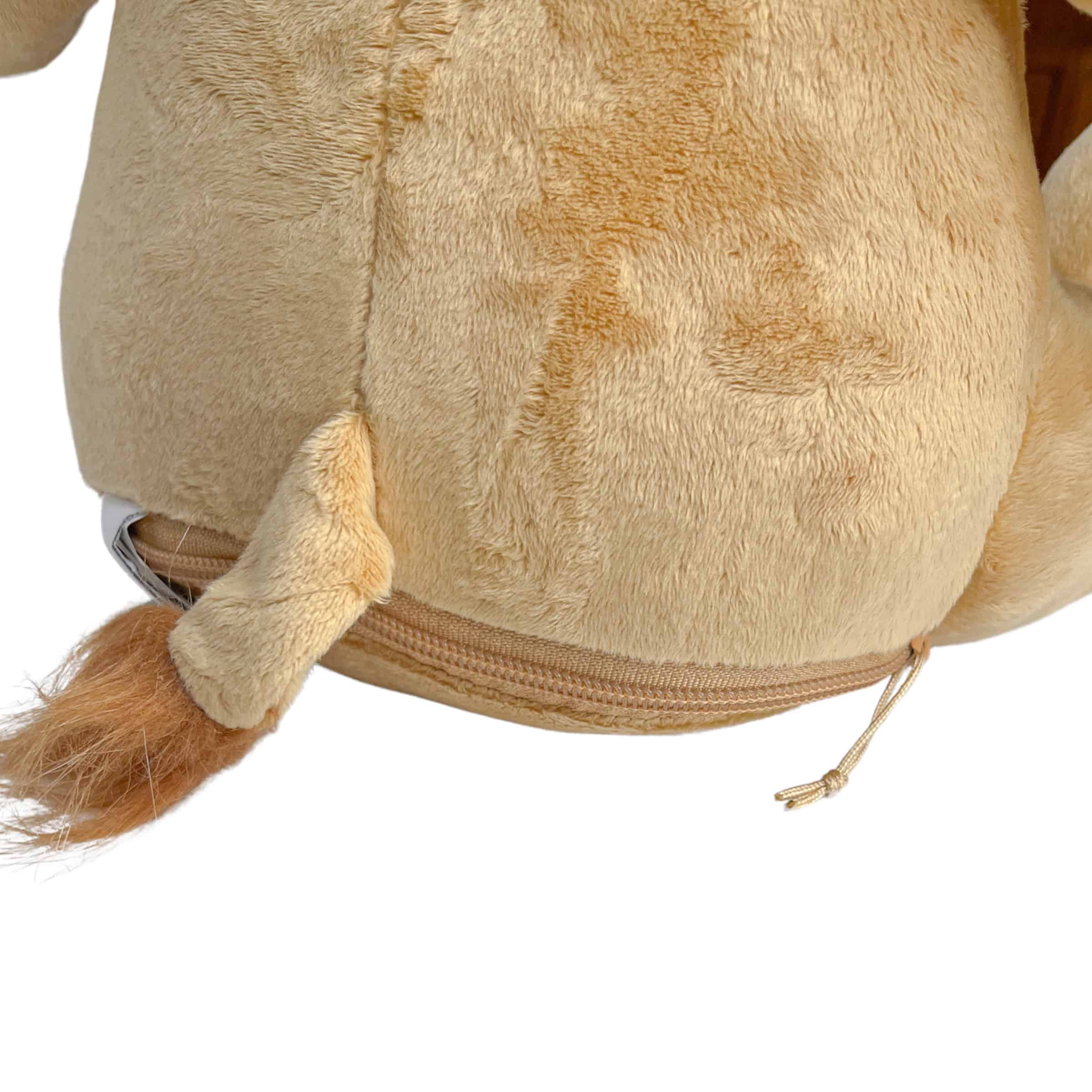 Personalisiertes Kuscheltier Löwe Reissverschluss