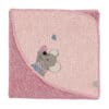 Sterntaler Kapuzenbadetuch Maus Mabel in Quarzrosa 80 x 80 cm