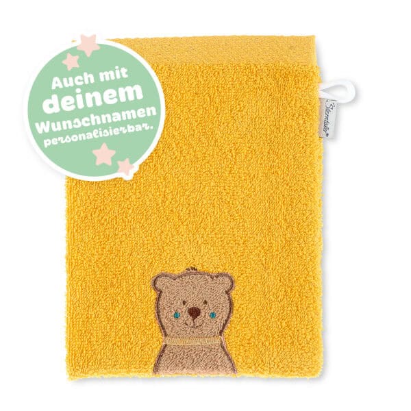 Sterntaler Waschlappen Ben gelb personalisierbar