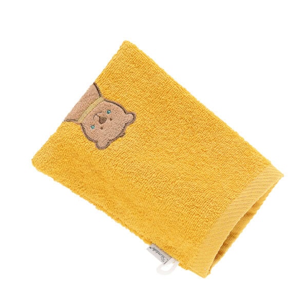 Sterntaler Waschlappen Ben gelb seitliche Ansicht