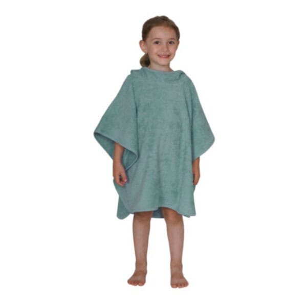 Wörner Badeponcho Uni Eisblau 60 x 75 cm