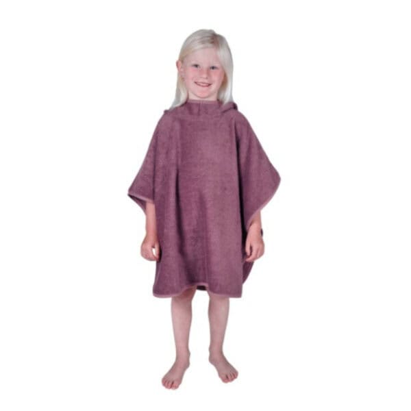 Wörner Badeponcho Uni Mauve 60 x 75 cm