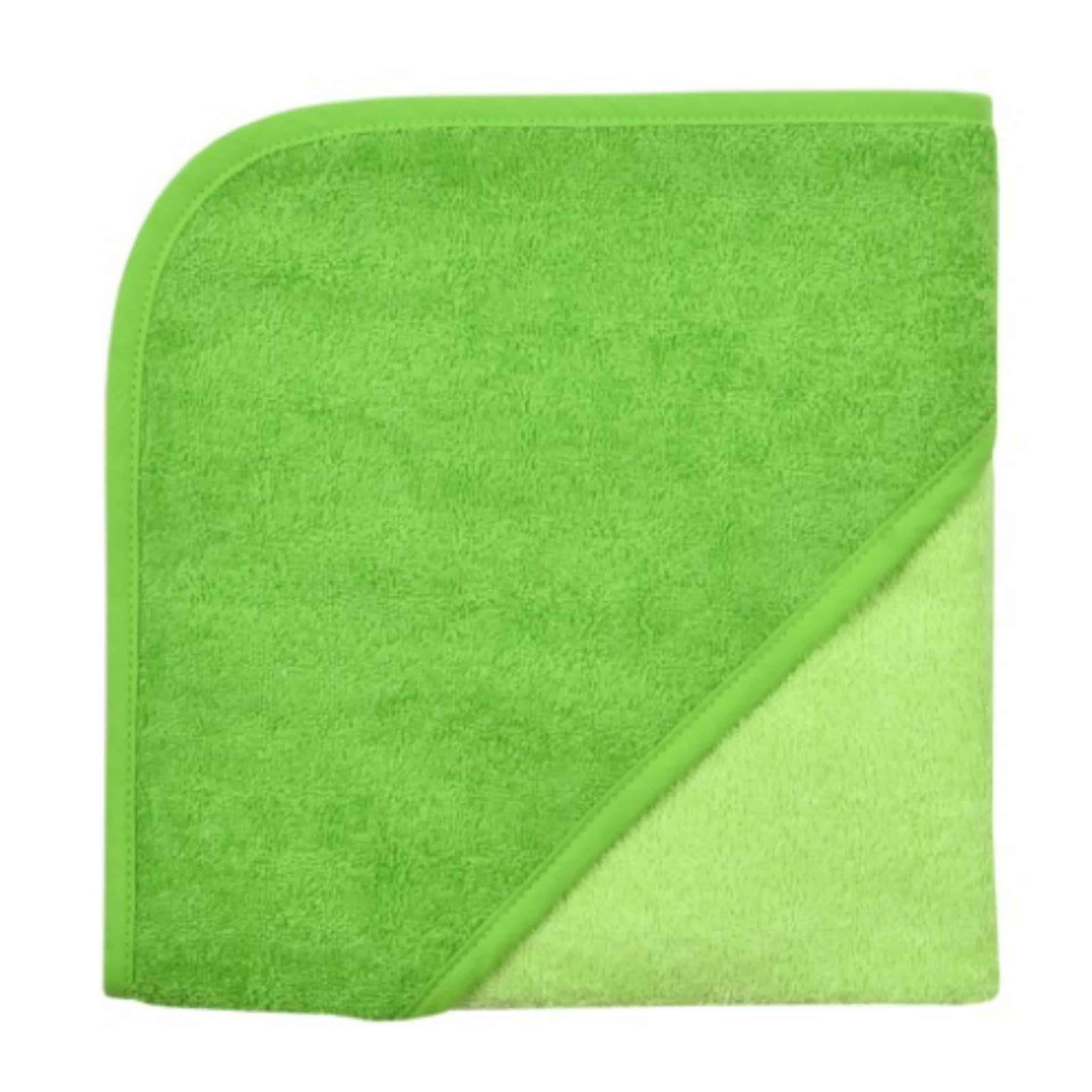 Wörner Kapuzenbadetuch Uni Kiwi Limone 80 x 80 cm