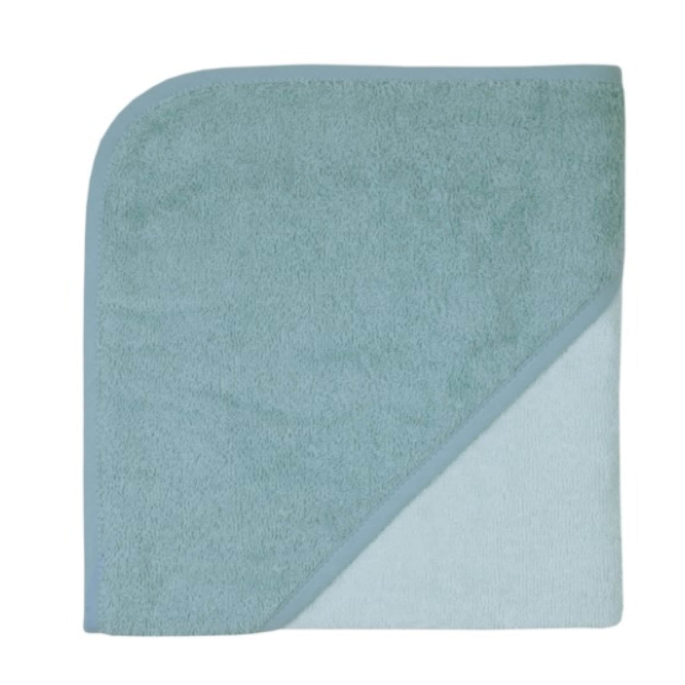 Wörner Kapuzenbadetuch Uni Mint Eisblau 80 x 80 cm