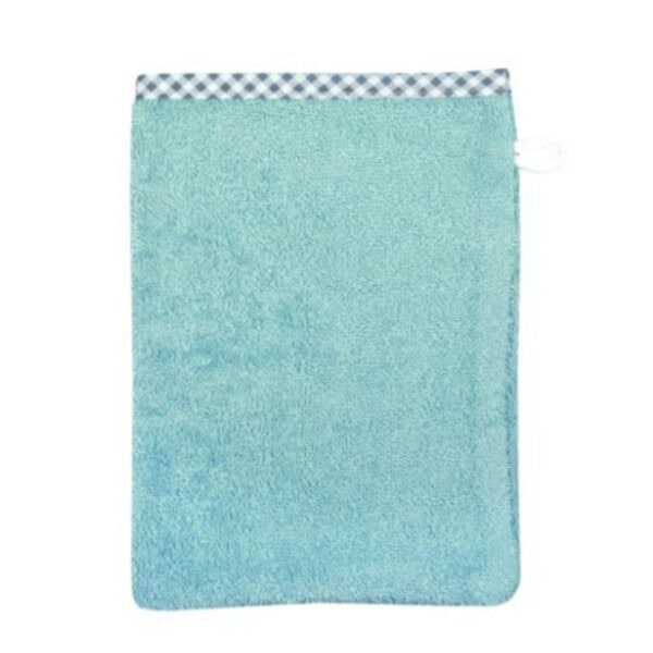 Wörner Waschlappen Uni Kristallblau 15 x 21 cm