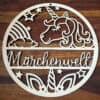 Holzschild Einhorn mit Namen