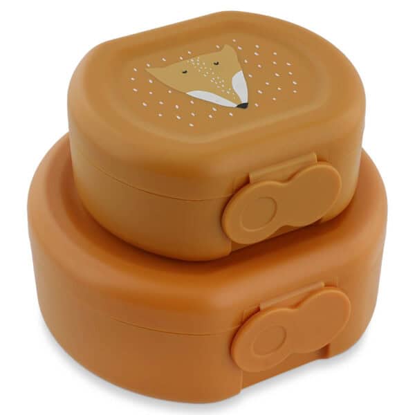 Snackbox mit Clip 2er Mr. Fox von Trixie Baby übereinander