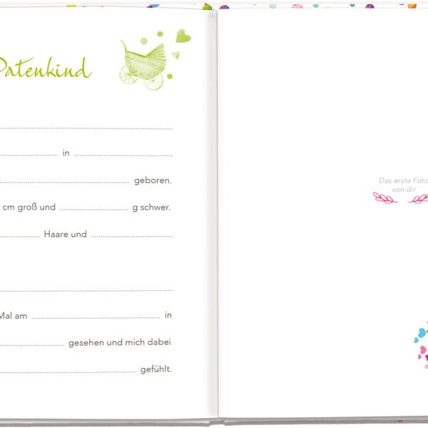 Fotoalbum - Mein Patenkind - Blick ins Buch