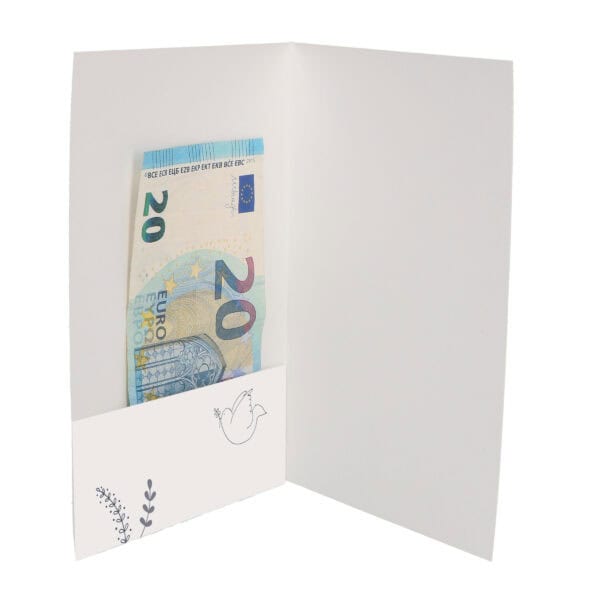 Geldgeschenkkarte zur Taufe Innenseite