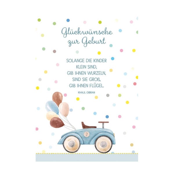 Glückwunschkarte Glückwünsche zur